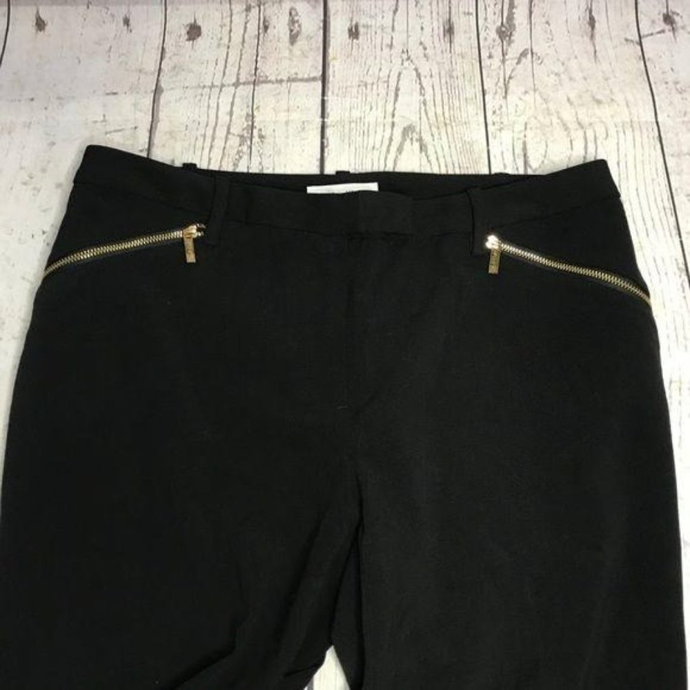Calvin Klein Black & Gold Dress Pants Size 6 - Picture 3 of 9